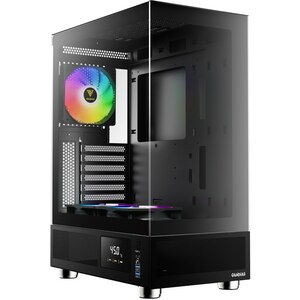 Carcasa PC GAMDIAS ATLAS E1, USB 3.0, Fara sursa, iluminare ARGB, negru Carcasa PC GAMDIAS ATLAS E1, USB 3.0, Fara sursa, iluminare ARGB, negru