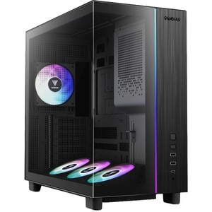 Carcasa PC GAMDIAS ATLAS M4, USB 3.0, USB Type C, Fara sursa, iluminare ARGB, negru Carcasa PC GAMDIAS ATLAS M4, USB 3.0, USB Type C, Fara sursa, iluminare ARGB, negru