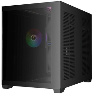 Carcasa PC GAMDIAS Aura GC10M V2 ARGB, USB Type C, Fara sursa, iluminare ARGB, negru Carcasa PC GAMDIAS Aura GC10M V2 ARGB, USB Type C, Fara sursa, iluminare ARGB, negru