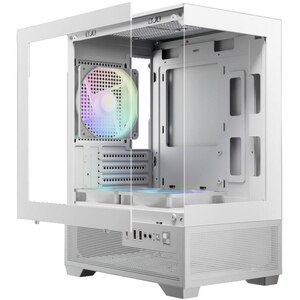 Carcasa PC GAMDIAS Aura GC9M Elite WH ARGB, USB Type C, Fara sursa, iluminare ARGB, alb Carcasa PC GAMDIAS Aura GC9M Elite WH ARGB, USB Type C, Fara sursa, iluminare ARGB, alb