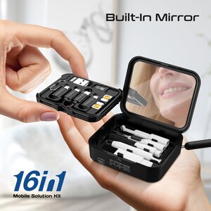 Kit multifunctional cu incarcator wireless PROMATE AuraKit, negru Kit multifunctional cu incarcator wireless PROMATE AuraKit, negru