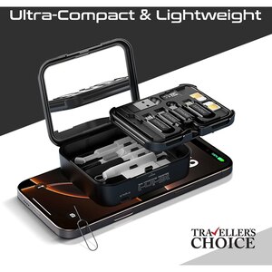 Kit multifunctional cu incarcator wireless PROMATE AuraKit, negru Kit multifunctional cu incarcator wireless PROMATE AuraKit, negru