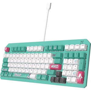 Tastatura Gaming Mecanica ASUS Tuf K3 Gen II Hatsune Miku Edition, USB, Layout US, verde Tastatura Gaming Mecanica ASUS Tuf K3 Gen II Hatsune Miku Edition, USB, Layout US, verde