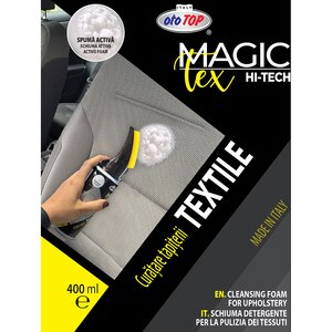Spuma activa pentru curatare tapiterie OTOTOP, cu perie, 400ml Spuma activa pentru curatare tapiterie OTOTOP, cu perie, 400ml