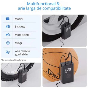 Compresor aer auto ROLLFAST 10814R, 10.8 bar, PowerBank Compresor aer auto ROLLFAST 10814R, 10.8 bar, PowerBank