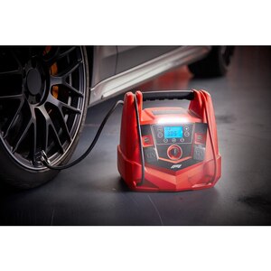 Robot pornire 4in1 FORMULA 1 Jumpstarter PJ125, 12V, 1250A, USB, compresor, lampa led, rosu Robot pornire 4in1 FORMULA 1 Jumpstarter PJ125, 12V, 1250A, USB, compresor, lampa led, rosu