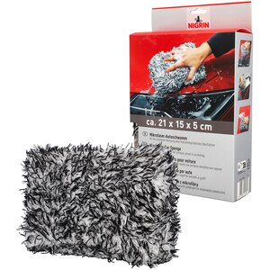 Burete spalat auto NIGRIN 114740, microfibra, 21 x 5 x 15cm, alb-negru Burete spalat auto NIGRIN 114740, microfibra, 21 x 5 x 15cm, alb-negru
