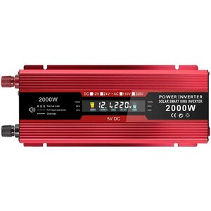 Invertor de tensiune CARMAER 12000R, 2000W, 12V, 220V Invertor de tensiune CARMAER 12000R, 2000W, 12V, 220V