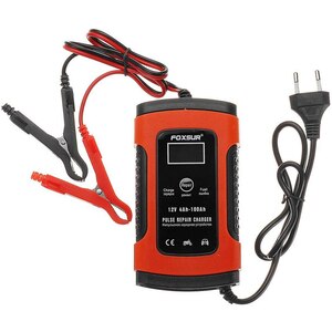 Redresor auto FOXSUR 12601R, 12V, 5A, negru Redresor auto FOXSUR 12601R, 12V, 5A, negru