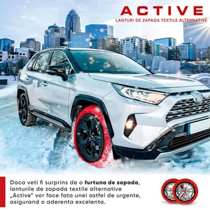 Huse antiderapante auto WALSER Active L, textil, 2buc, rosu Huse antiderapante auto WALSER Active L, textil, 2buc, rosu