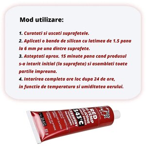 Silicon etansare garnituri MA PROFESSIONAL, 85g Silicon etansare garnituri MA PROFESSIONAL, 85g
