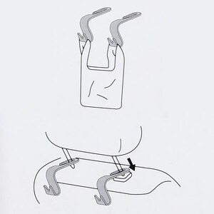 Carlige tetiera auto ROLL FAST 22010R, 5Kg, 2buc Carlige tetiera auto ROLL FAST 22010R, 5Kg, 2buc