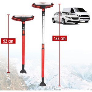 Racleta telescopica WALSER 23043, 92-132cm, negru-rosu Racleta telescopica WALSER 23043, 92-132cm, negru-rosu
