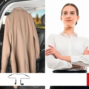 Umeras haine auto pentru tetiera WALSER 30085, otel, gri Umeras haine auto pentru tetiera WALSER 30085, otel, gri