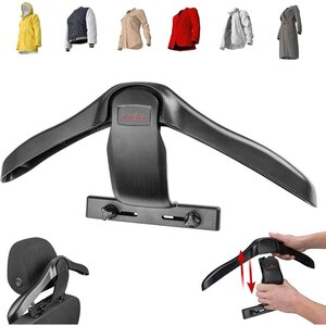 Umeras haine auto pentru tetiera WALSER 30330, negru Umeras haine auto pentru tetiera WALSER 30330, negru