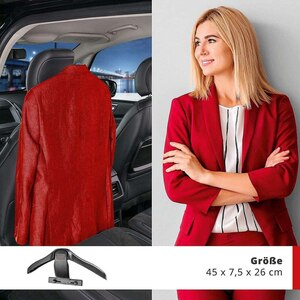 Umeras haine auto pentru tetiera WALSER 30330, negru Umeras haine auto pentru tetiera WALSER 30330, negru