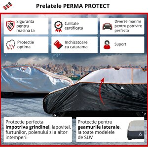 Prelata auto WALSER Perma Protect S, 430 x 165 x 145 cm, gri Prelata auto WALSER Perma Protect S, 430 x 165 x 145 cm, gri