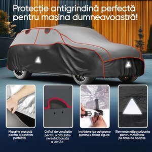 Prelata auto WALSER Premium Hybrid L, 490 x 185 x 1450 cm, gri Prelata auto WALSER Premium Hybrid L, 490 x 185 x 1450 cm, gri