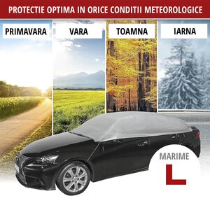 Husa auto WALSER L, 292 x 51 x 147 cm, parbriz, geamuri si luneta Husa auto WALSER L, 292 x 51 x 147 cm, parbriz, geamuri si luneta