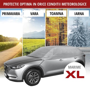 Husa parbriz si geamuri laterale WALSER XL, 318 x 158 x 51 cm, gri Husa parbriz si geamuri laterale WALSER XL, 318 x 158 x 51 cm, gri