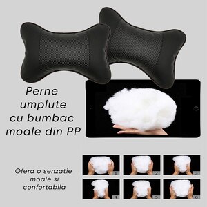 Perne tetiera ROLL FAST 50057R, 27 x 17 x 8 cm, 2buc, negru Perne tetiera ROLL FAST 50057R, 27 x 17 x 8 cm, 2buc, negru