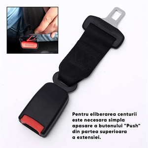Extensie centura auto de siguranta ROLL FAST 51050R, prelungire 23cm, negru Extensie centura auto de siguranta ROLL FAST 51050R, prelungire 23cm, negru
