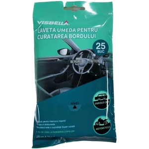 Servetele umede pentru bord VISBELLA, 25buc. Servetele umede pentru bord VISBELLA, 25buc.