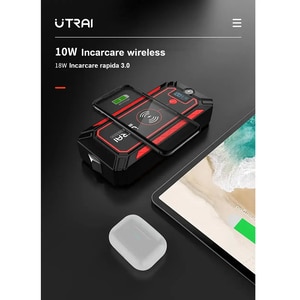 Starter auto UTRAI Jstar 4, 12V, 2500A, 24000mAh, Lanterna, Incarcare Wireless, Busola, negru Starter auto UTRAI Jstar 4, 12V, 2500A, 24000mAh, Lanterna, Incarcare Wireless, Busola, negru