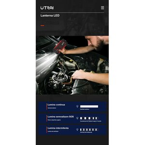 Starter auto UTRAI Jstar 4, 12V, 2500A, 24000mAh, Lanterna, Incarcare Wireless, Busola, negru Starter auto UTRAI Jstar 4, 12V, 2500A, 24000mAh, Lanterna, Incarcare Wireless, Busola, negru