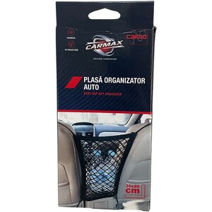 Organizator scaun CARMAX, 30 x 28cm, plasa, negru Organizator scaun CARMAX, 30 x 28cm, plasa, negru