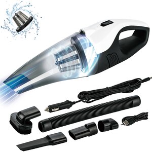 Aspirator auto ROLL FAST 81810R, 150W, alb-negru Aspirator auto ROLL FAST 81810R, 150W, alb-negru