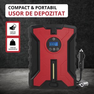 Compresor auto ROLL FAST 92919R, 10bar, 12V Compresor auto ROLL FAST 92919R, 10bar, 12V