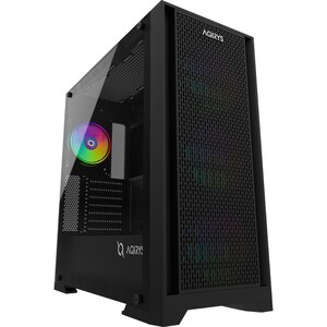 Carcasa PC AQIRYS Avior, USB 3.0, Fara sursa, iluminare ARGB, negru Carcasa PC AQIRYS Avior, USB 3.0, Fara sursa, iluminare ARGB, negru