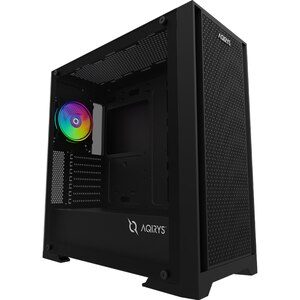 Carcasa PC AQIRYS Avior, USB 3.0, Fara sursa, iluminare ARGB, negru Carcasa PC AQIRYS Avior, USB 3.0, Fara sursa, iluminare ARGB, negru