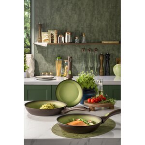 Tigaie AMERCOOK Avocado AC0108401.24, 24 cm, aluminiu forjat, negru-verde Tigaie AMERCOOK Avocado AC0108401.24, 24 cm, aluminiu forjat, negru-verde