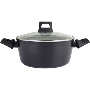 Cratita cu capac AMERCOOK Avocado AC0108405.24, 3.4l, 24 cm, aluminiu forjat, negru-verde Cratita cu capac AMERCOOK Avocado AC0108405.24, 3.4l, 24 cm, aluminiu forjat, negru-verde