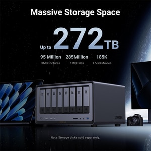 Network Attached Storage UGREEN DXP8800 Plus, 4.4GHz, 8GB, 8-Bays, negru Network Attached Storage UGREEN DXP8800 Plus, 4.4GHz, 8GB, 8-Bays, negru