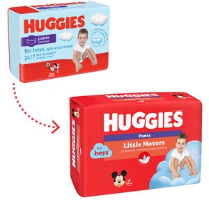 Scutece chilotel HUGGIES Little Movers Mega nr 3, Baiat, 6-11 kg, 116 buc Scutece chilotel HUGGIES Little Movers Mega nr 3, Baiat, 6-11 kg, 116 buc