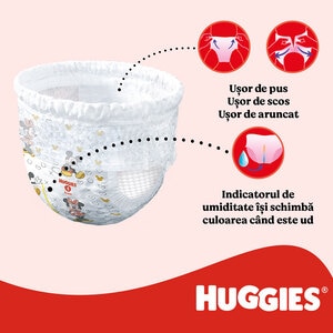 Scutece chilotel HUGGIES Little Movers Mega nr 3, Baiat, 6-11 kg, 116 buc Scutece chilotel HUGGIES Little Movers Mega nr 3, Baiat, 6-11 kg, 116 buc