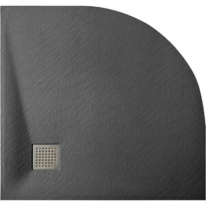 Cadita dus SANOTECHNIK 9090RB, semirotunda, 90 x 90 cm, SMC, negru Cadita dus SANOTECHNIK 9090RB, semirotunda, 90 x 90 cm, SMC, negru