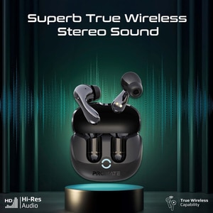 Casti PROMATE Baton, True wireless, Bluetooth, In-ear, Microfon, negru Casti PROMATE Baton, True wireless, Bluetooth, In-ear, Microfon, negru