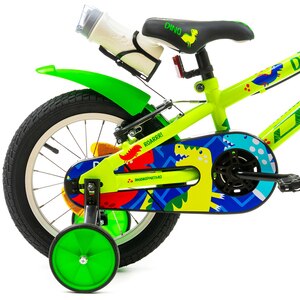 Bicicleta copii DHS Dino, roata 14", frana V-brake, verde Bicicleta copii DHS Dino, roata 14", frana V-brake, verde