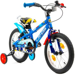 Bicicleta copii DHS Police, roata 14", frana V-brake, albastru Bicicleta copii DHS Police, roata 14", frana V-brake, albastru