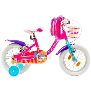 Bicicleta copii DHS Icecream, roata 14", frana V-brake, roz Bicicleta copii DHS Icecream, roata 14", frana V-brake, roz