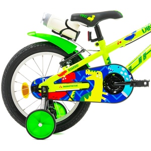 Bicicleta copii DHS Dino, roata 16", frana V-brake, verde Bicicleta copii DHS Dino, roata 16", frana V-brake, verde