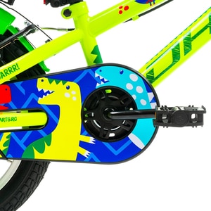 Bicicleta copii DHS Dino, roata 16", frana V-brake, verde Bicicleta copii DHS Dino, roata 16", frana V-brake, verde