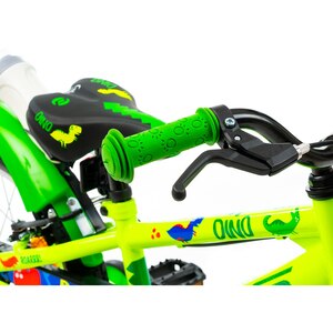 Bicicleta copii DHS Dino, roata 16", frana V-brake, verde Bicicleta copii DHS Dino, roata 16", frana V-brake, verde