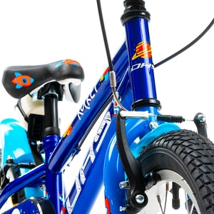 Bicicleta copii DHS Rocket, roata 16", frana V-brake, albastru Bicicleta copii DHS Rocket, roata 16", frana V-brake, albastru