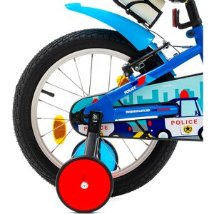 Bicicleta copii DHS Police, roata 16", frana V-brake, albastru Bicicleta copii DHS Police, roata 16", frana V-brake, albastru