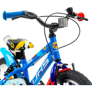 Bicicleta copii DHS Police, roata 16", frana V-brake, albastru Bicicleta copii DHS Police, roata 16", frana V-brake, albastru